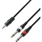 MQV Cable audio (1x3.5 mm St a 2x6.3 mm mono) 3 mts