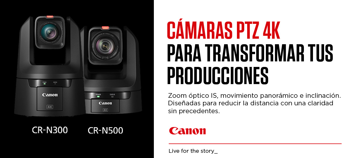 CANON CÁMARAS PTZ 4K  CR-N300 Y CR-N500